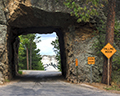 Mount Rushmore framed by Tunnels on Wild Life Loop Road