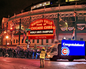 Congratulatons Cubs and Crowd Gathers For Parade