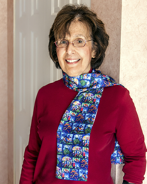 stained glass mosaic scarf